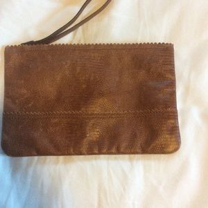 Banana Republic leather clutch